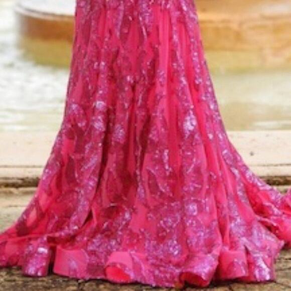 JOVANI 07784 PINK Prom Dress Size 4 - Picture 10 of 12